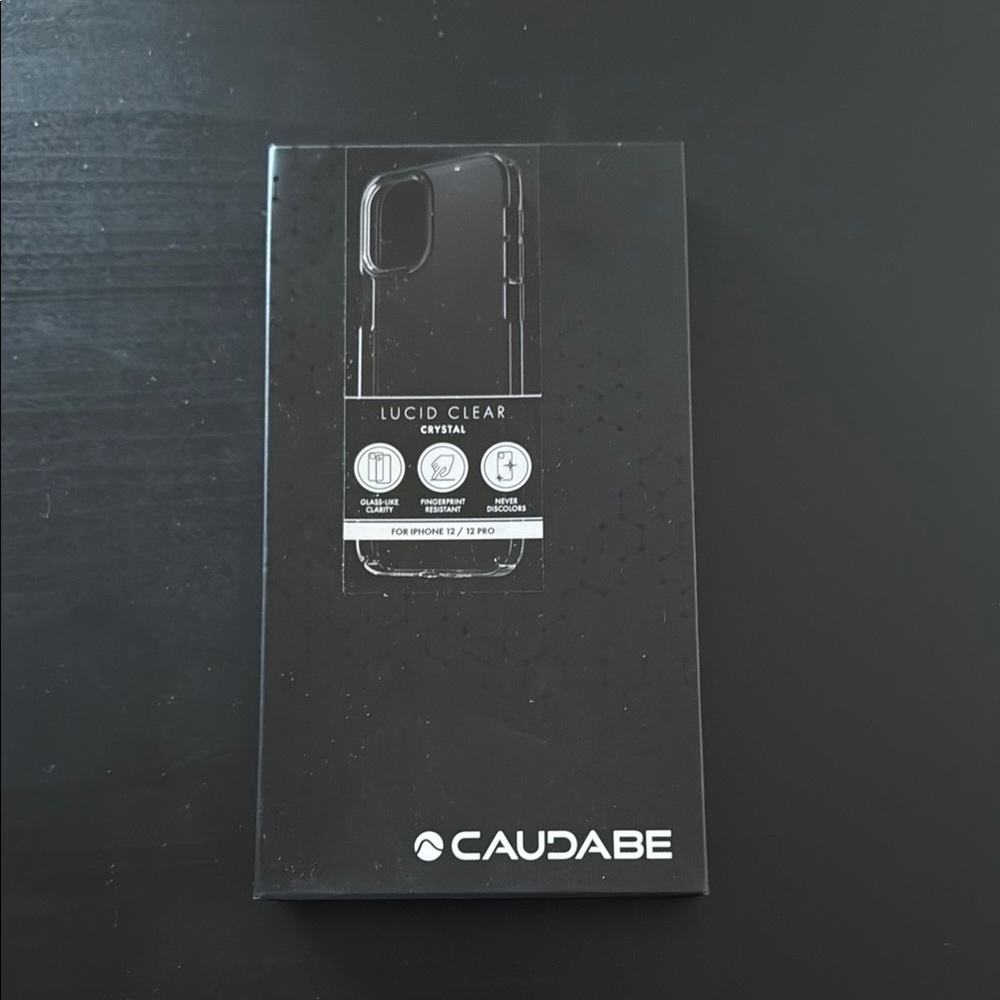 Caudabe Lucid Clear Crystal Case for iPhone 12/12 Pro